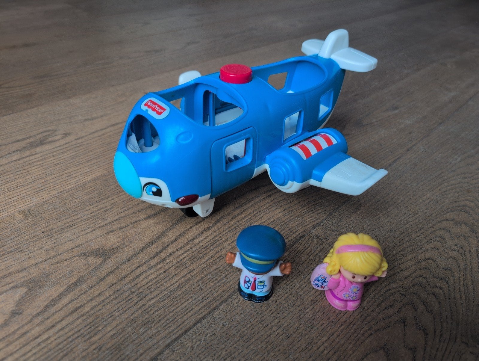 Fisher-Price Little People Vliegtuig met Geluid DJB53, Kinderen en Baby's, Ophalen of Verzenden, Gebruikt, Auto of Voertuig, Met geluid
