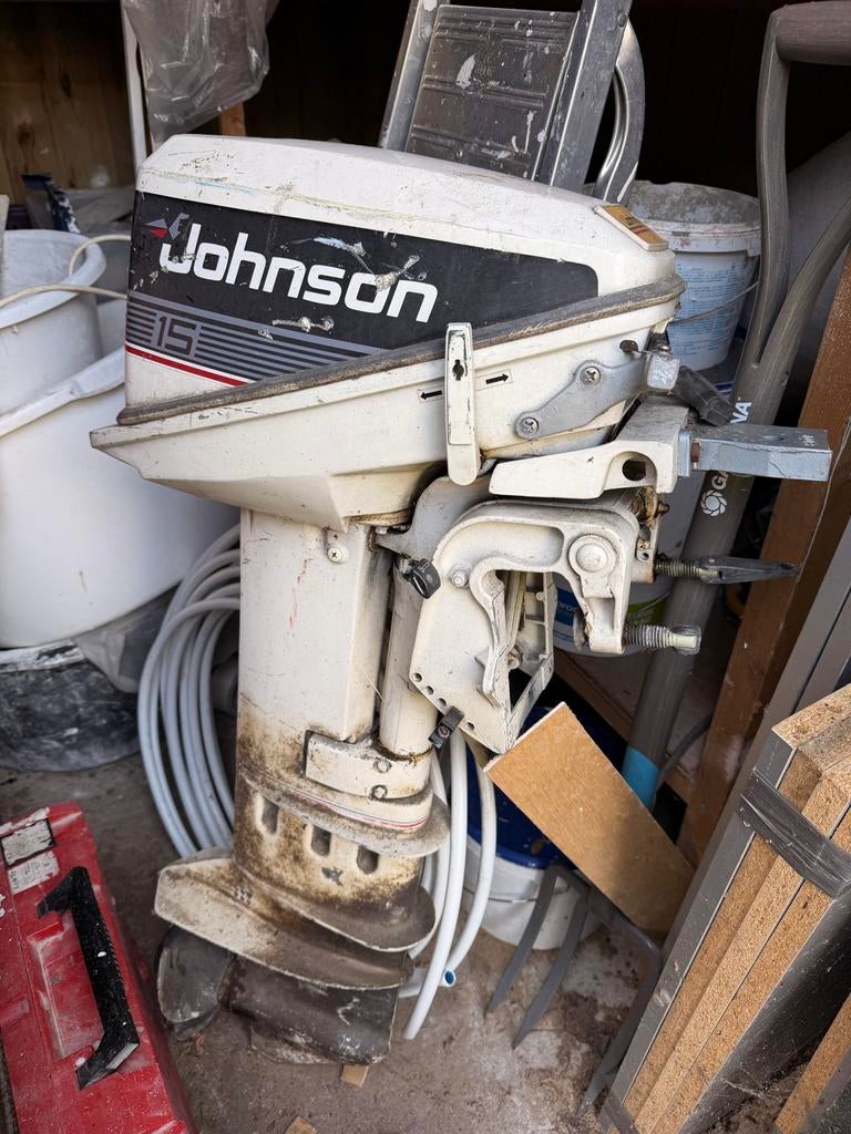 Johnson 15 PK langstaart Buitenboordmotor - Gebruikt, Watersport en Boten, Buiten- en Binnenboordmotoren, Ophalen, 10 tot 30 pk