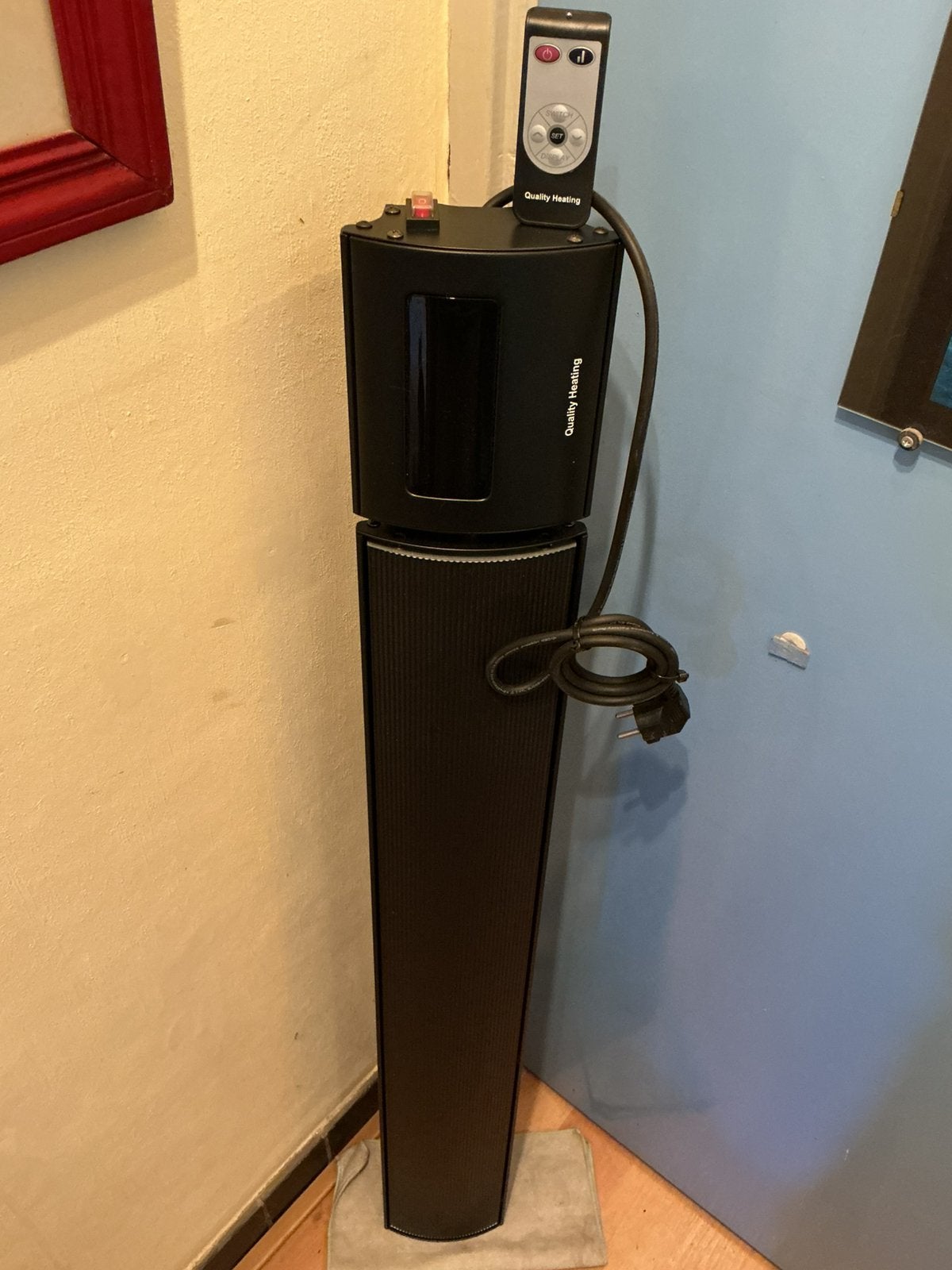 Quality Heating Caleo- terrasverwarmer (lees de tekst svp.), Elektrisch, Draaibaar, Ophalen of Verzenden, Zo goed als nieuw