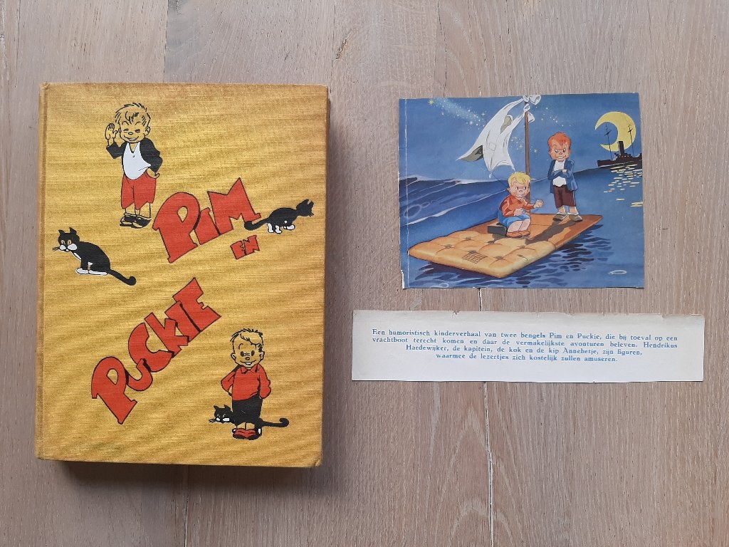 Pim en Puckie J. Gerhard en Marten Toonder! deel omslag 1936, Gelezen, Marten Toonder, Eén stripboek, Ophalen of Verzenden