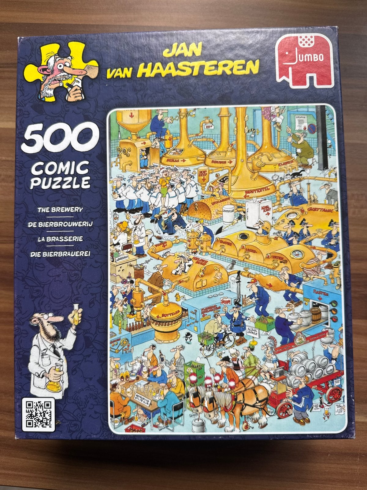 Jan van Haasteren De Brouwerij 500 stukjes, Hobby en Vrije tijd, Ophalen of Verzenden, 500 t/m 1500 stukjes, Gebruikt, Legpuzzel