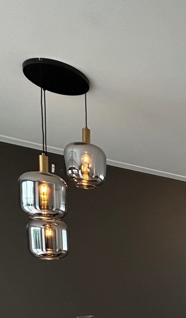 Lamp, Ophalen, Zo goed als nieuw, Glas, Industriële