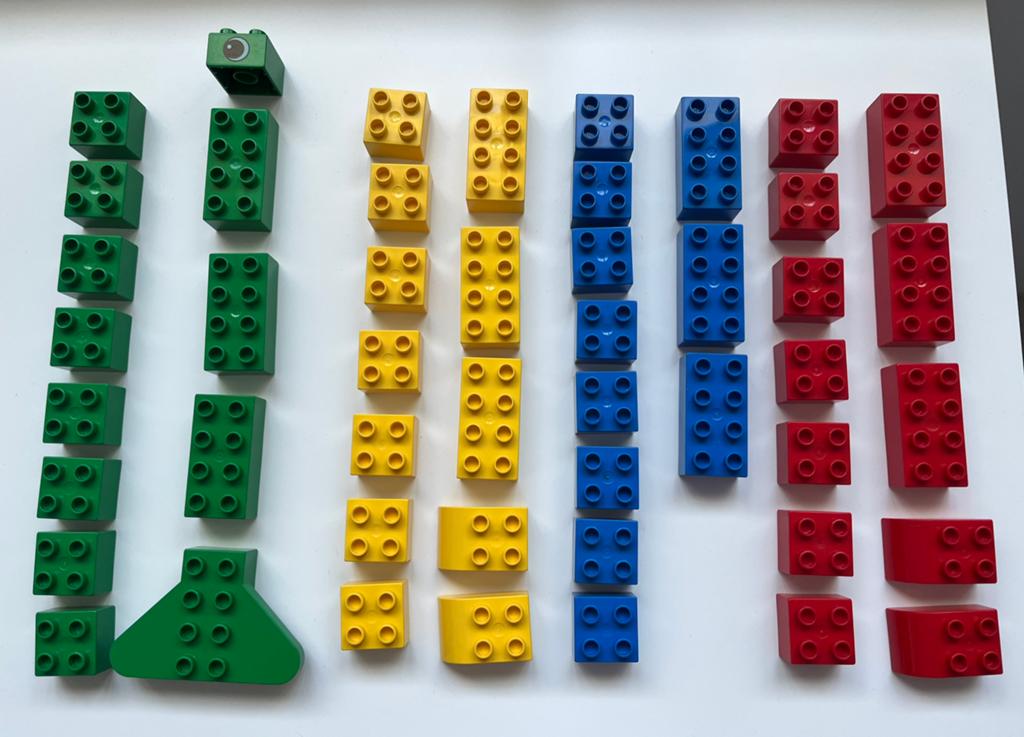 LEGO Duplo 1086 set compleet zonder doos/verpakking, Gebruikt, Overige thema's, Ophalen of Verzenden, Compleet