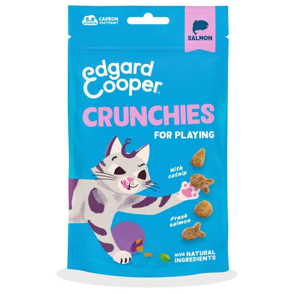 Edgard Cooper kattensnacks Crunchies zalm - 8 zakjes € 12,50, Ophalen of Verzenden, Kat