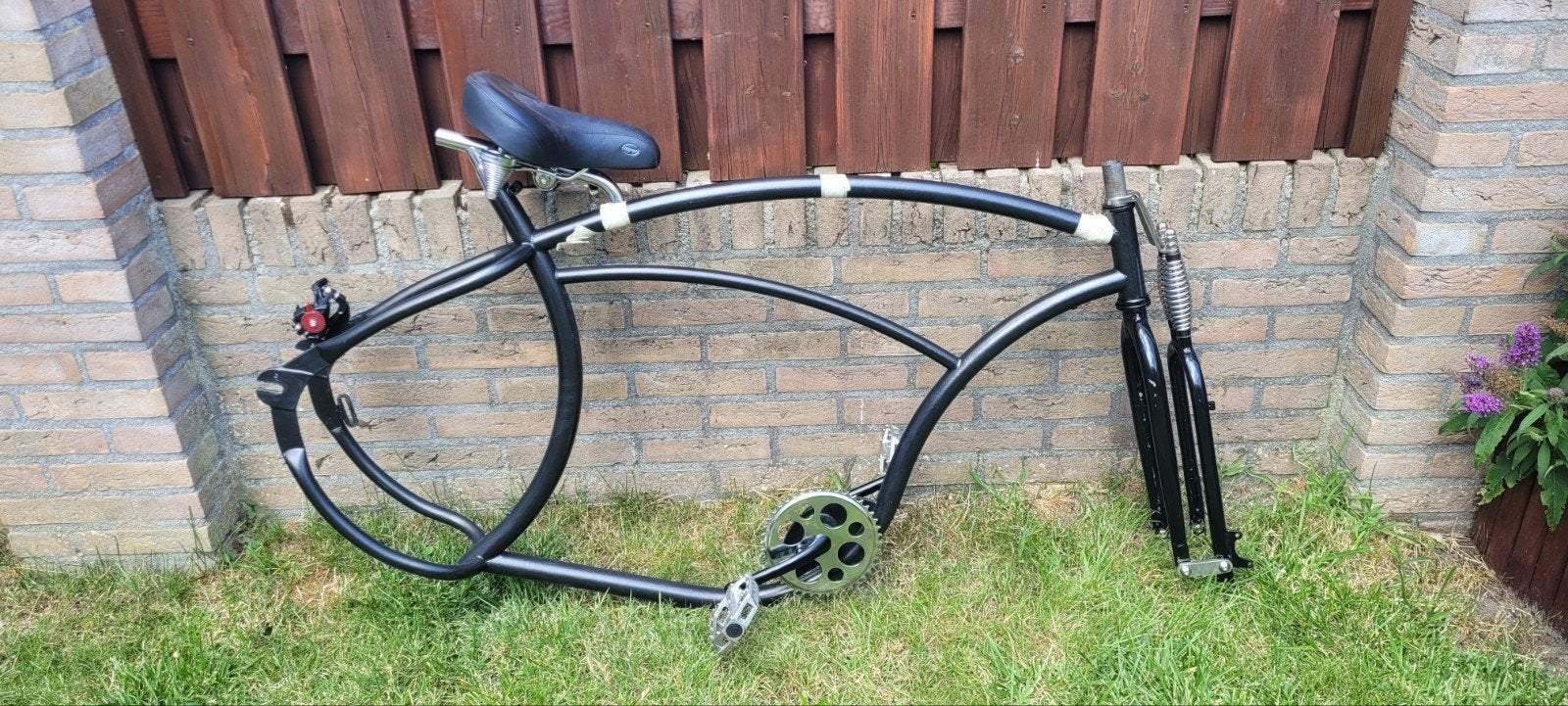 Project 346 Basman frame met Monark voorvork en crankset, Ophalen, Frame, Gebruikt, Staal