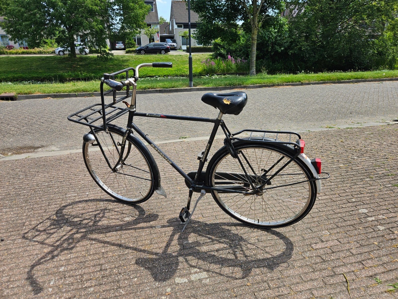 Batavus Barcelona heren stadsfiets met voordrager, Fietsen en Brommers, Ophalen, Terugtraprem, Gebruikt, Batavus