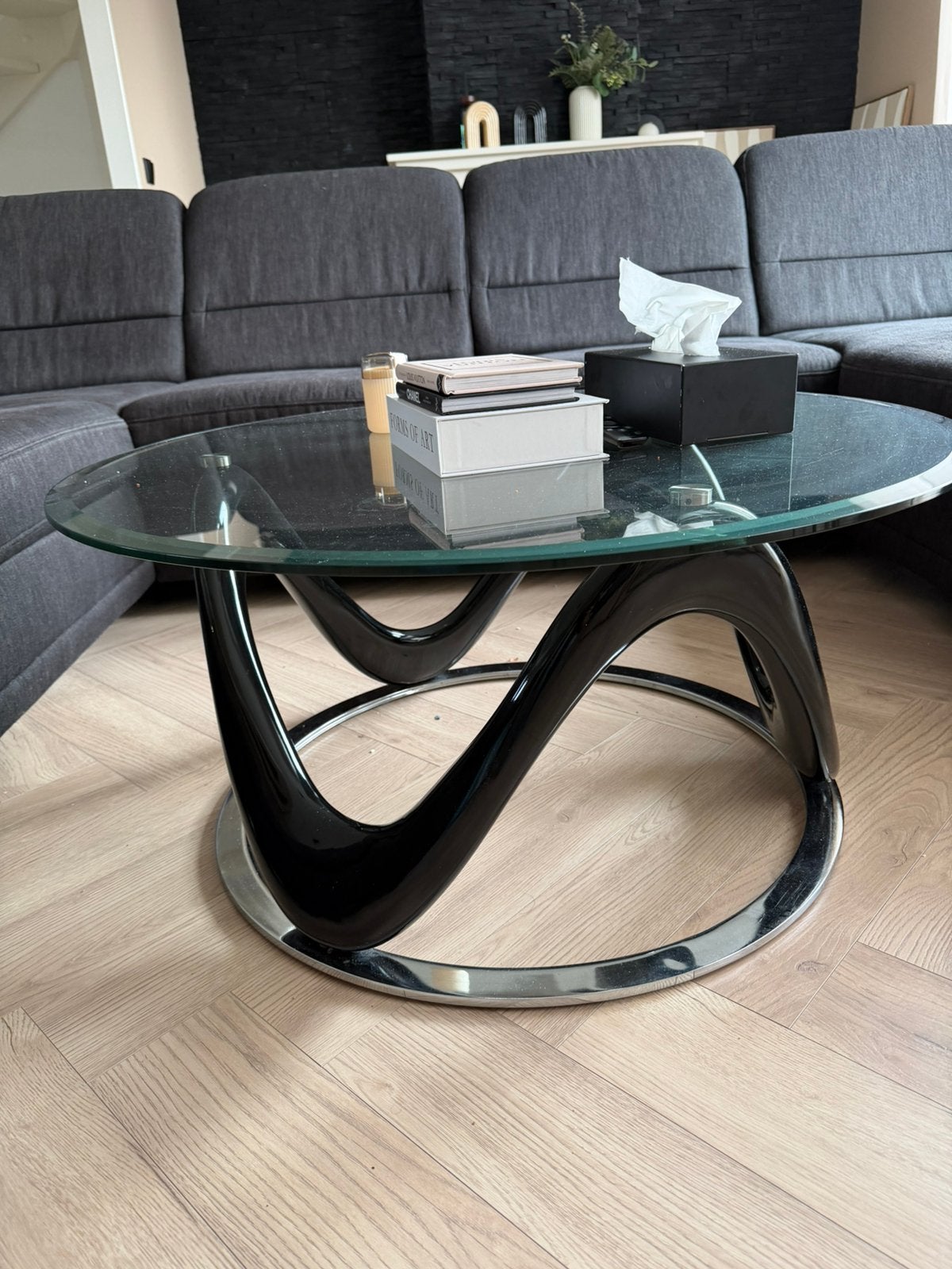 Salon taffel /Coffee table, Rond, Zo goed als nieuw, Minder dan 50 cm, 50 tot 100 cm