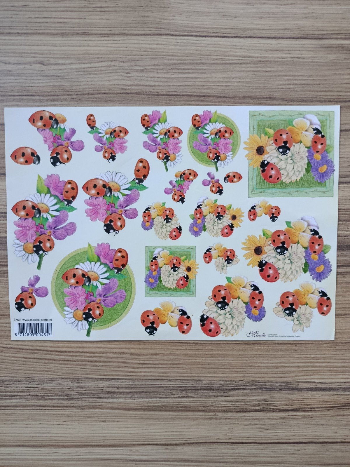 3D dieren met bloemen Knipvel,, Ophalen of Verzenden, Nieuw, Natuur, Knipvel