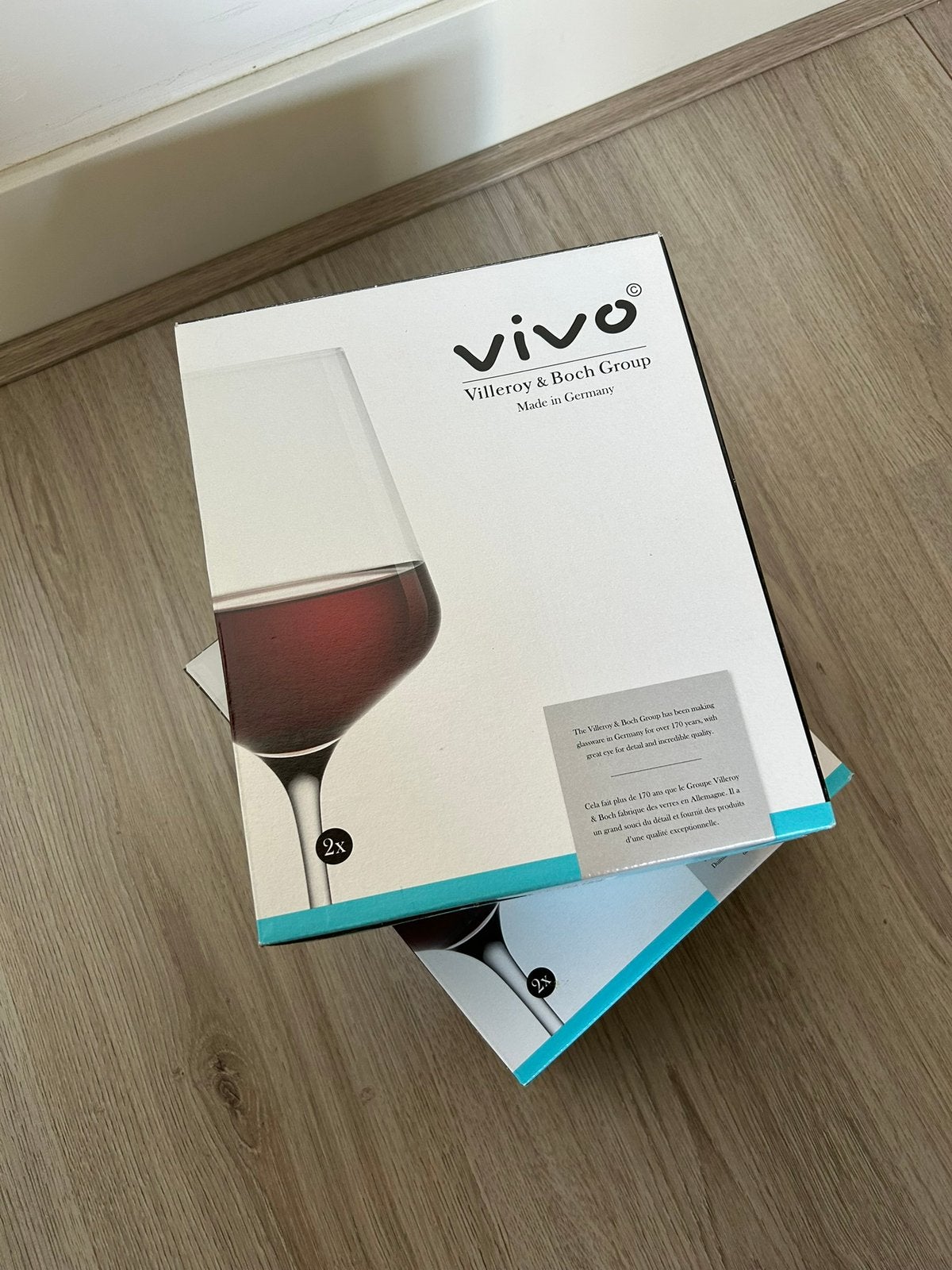 Rode wijn glazen. 6 stuks. Vivo - Villeroy & Boch Group, Ophalen, Glas of Glazen, Vivo, Nieuw