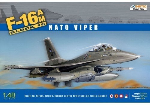 F-16AM Block 15 NATO Viper modelbouw kit 1:48, Hobby en Vrije tijd, Overige merken, 1:72 tot 1:144, Nieuw, Ophalen of Verzenden