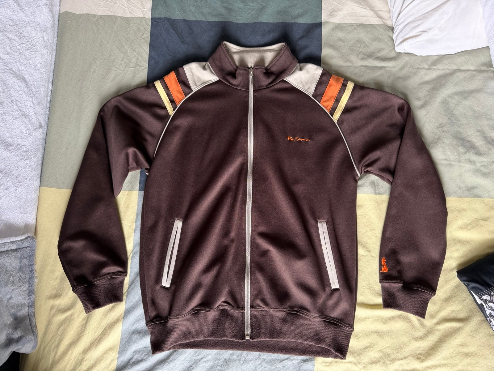Ben Sherman Y2K retro jack, maat L, zeer nette staat, Ophalen of Verzenden, Zo goed als nieuw, Maat 52/54 (L), Bruin
