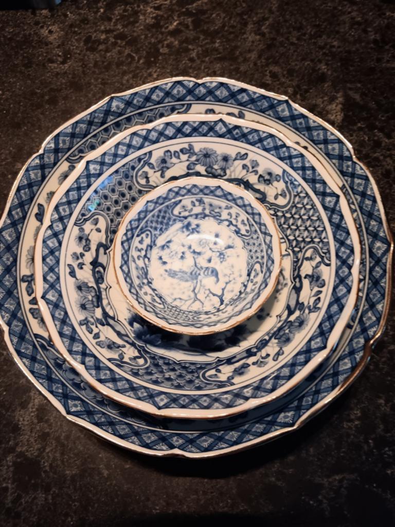 Schalenset  Japans Imari stijl, Antiek en Kunst, Antiek | Wandborden en Tegels, Ophalen