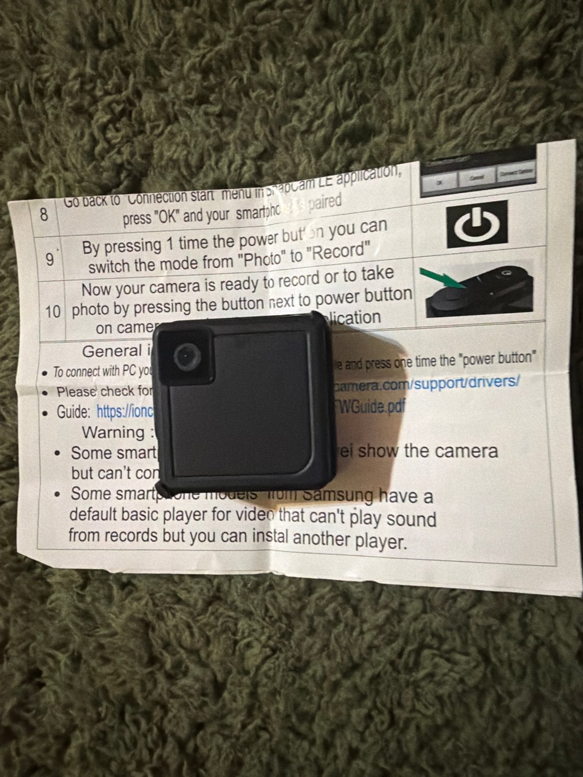Mini Actie Camera met Clip - Compact en Draagbaar, Ophalen, Zo goed als nieuw, Overige merken