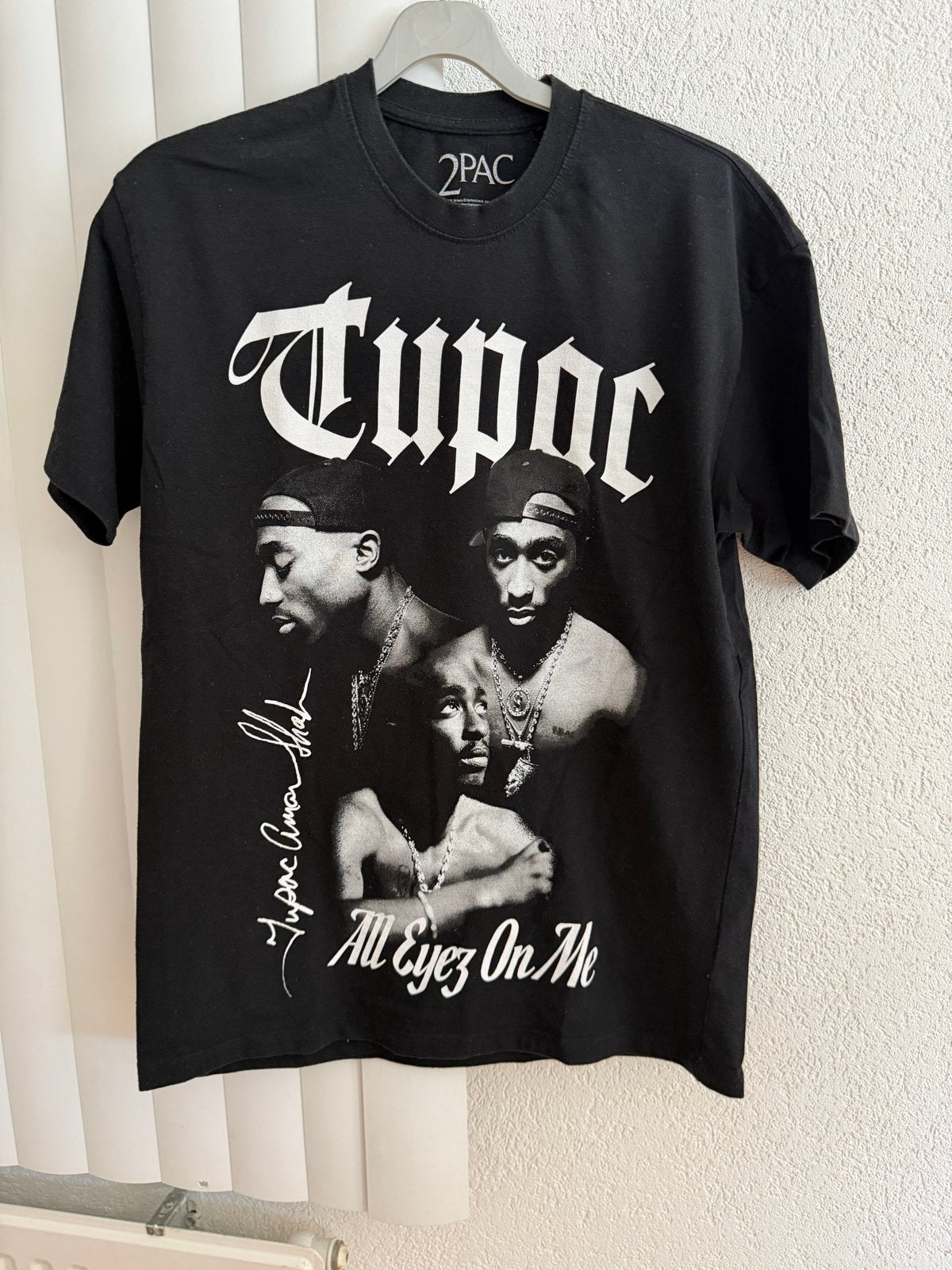 Pull & Bear Tupac (2Pac) graphic T-shirt – maat S, Zwart, Ophalen of Verzenden, Zo goed als nieuw, Korte mouw