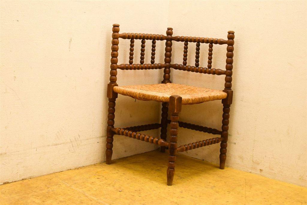 Hoekstoel 50598, Gebruikt, Bruin, Ophalen of Verzenden, Vijf, Zes of meer stoelen