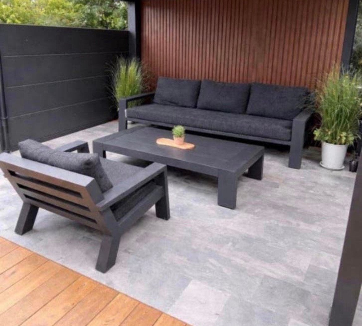 Borek Viking tuinset, Tuin en Terras, Tuinsets en Loungesets, Zo goed als nieuw, Aluminium, Ophalen