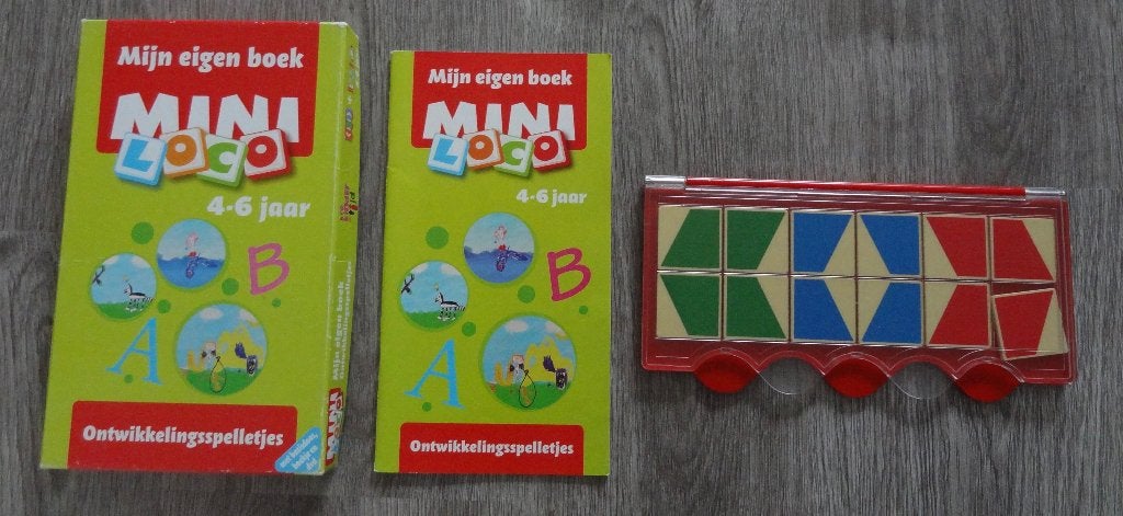 Mini loco ontwikkelingsspelletjes basisdoos, boekje, dvd, Ophalen of Verzenden, Zo goed als nieuw