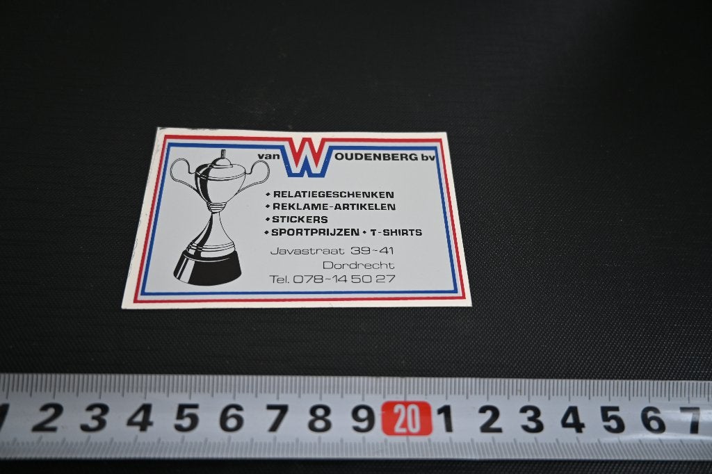 sticker Dordrecht van OUDENBERG bv Javastraat 39-41  folie, Ophalen, Zo goed als nieuw