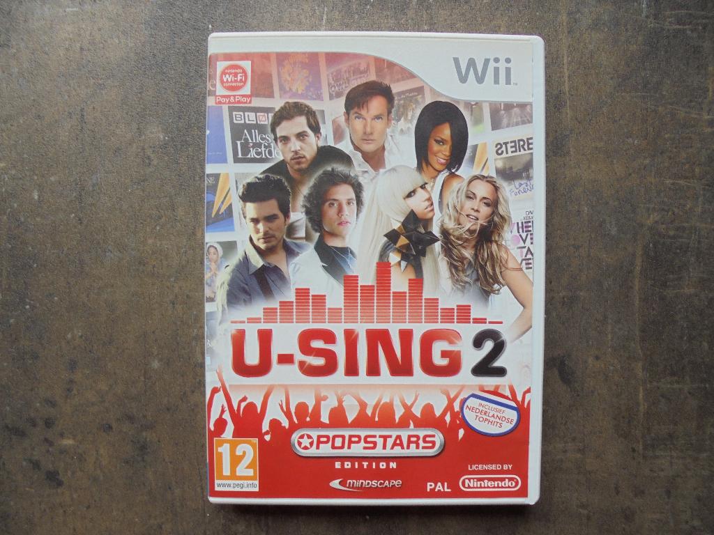 U-Sing 2 Popstars Edition voor Wii (zie foto's), Muziek, Gebruikt, 1 speler, Ophalen of Verzenden