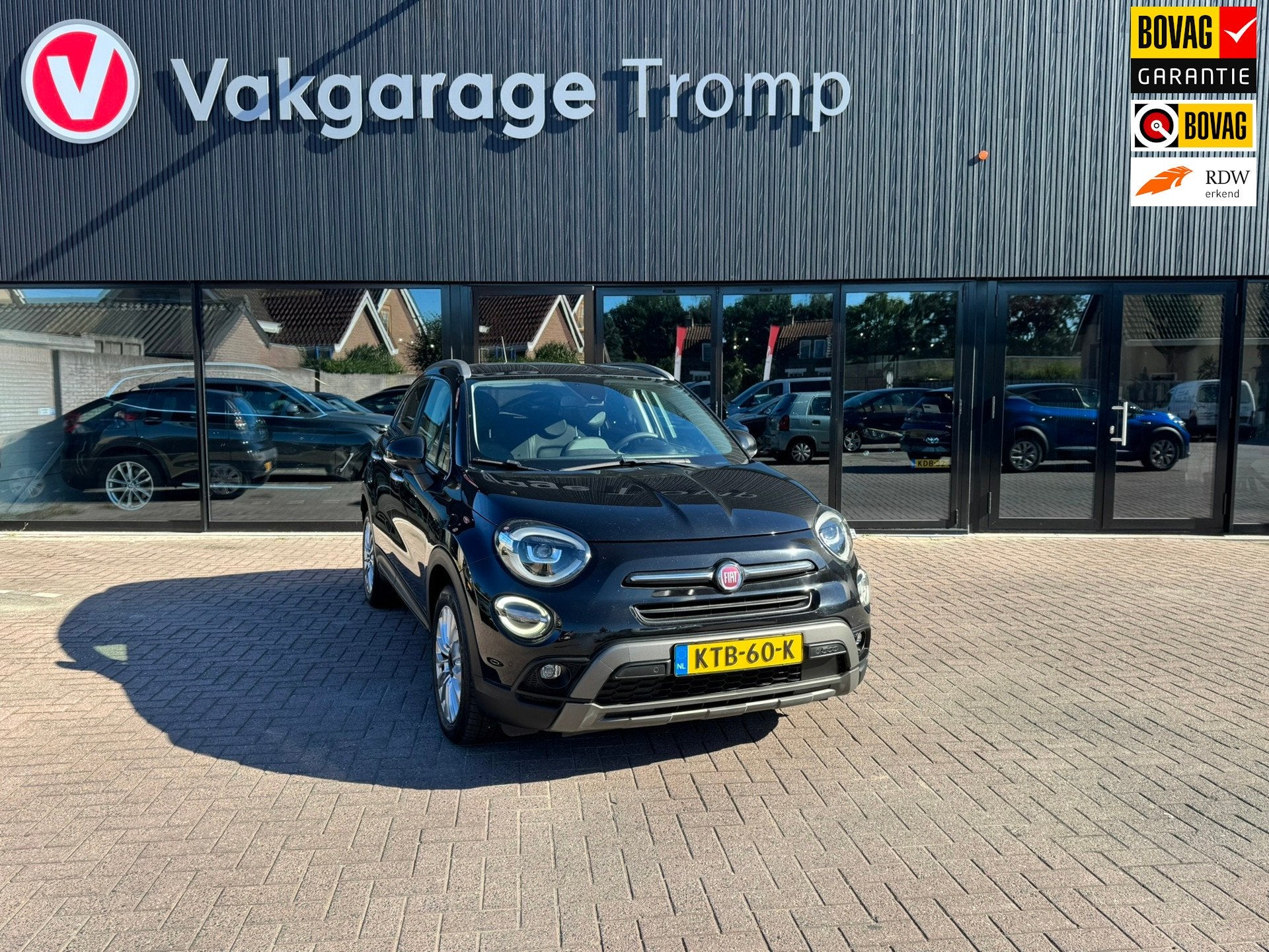 Fiat 500 X 1.0 GSE keyless| leder|elektrische stoelen, Auto's, Voorwielaandrijving, 500X, Zwart, Leder