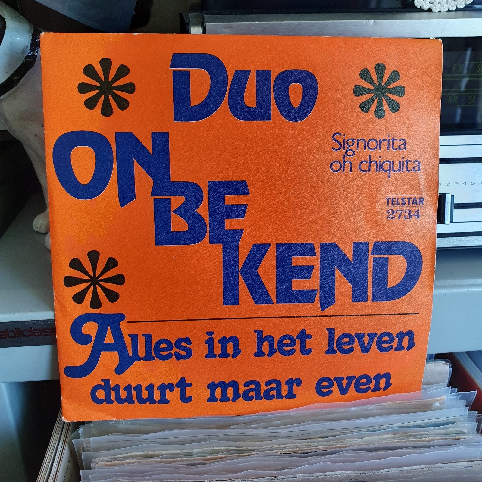 Duo onbekend  - Alles in het leven duurt maar even, Ophalen of Verzenden, Zo goed als nieuw, Overige formaten, Levenslied of Smartlap