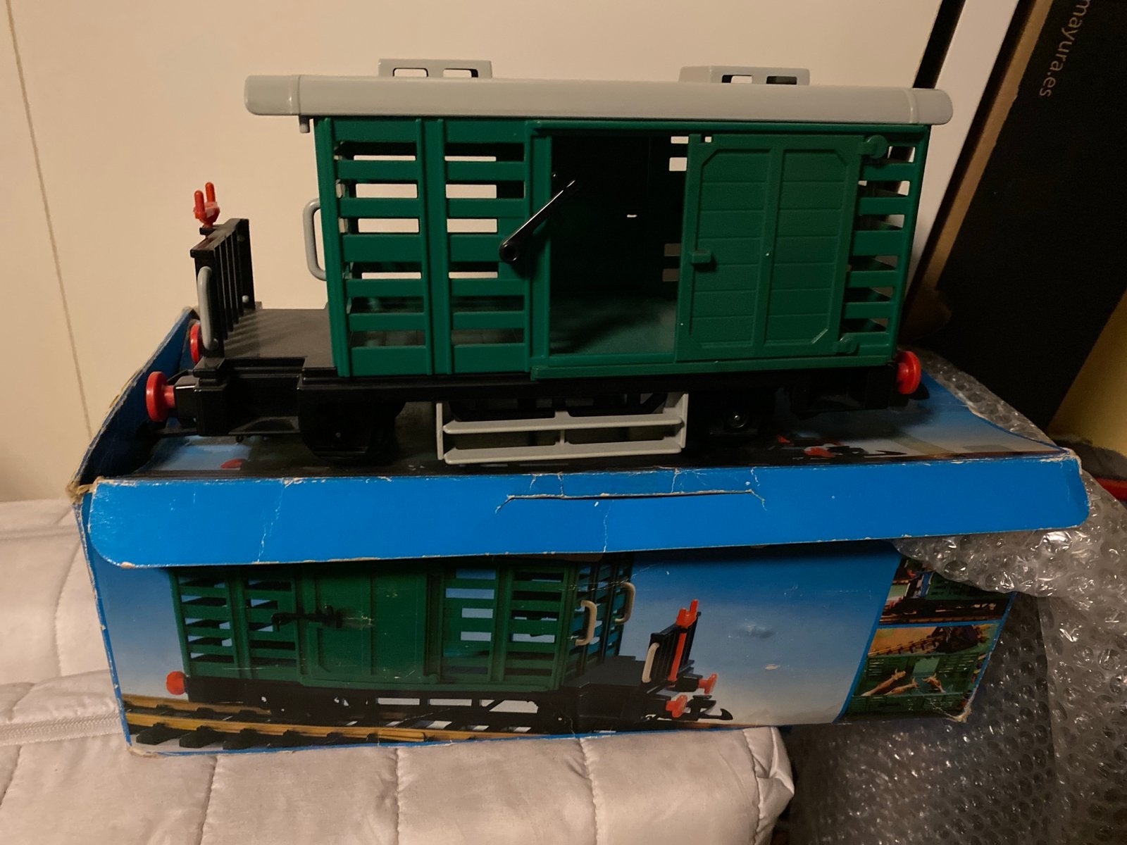 Playmobil treinwagon, helemaal compleet met beschadigde doos, Ophalen of Verzenden, Gebruikt, Complete set, Voertuig
