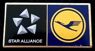 Lufthansa- Star Alliance pin, Verzenden, Nieuw, Transport, Speldje of Pin