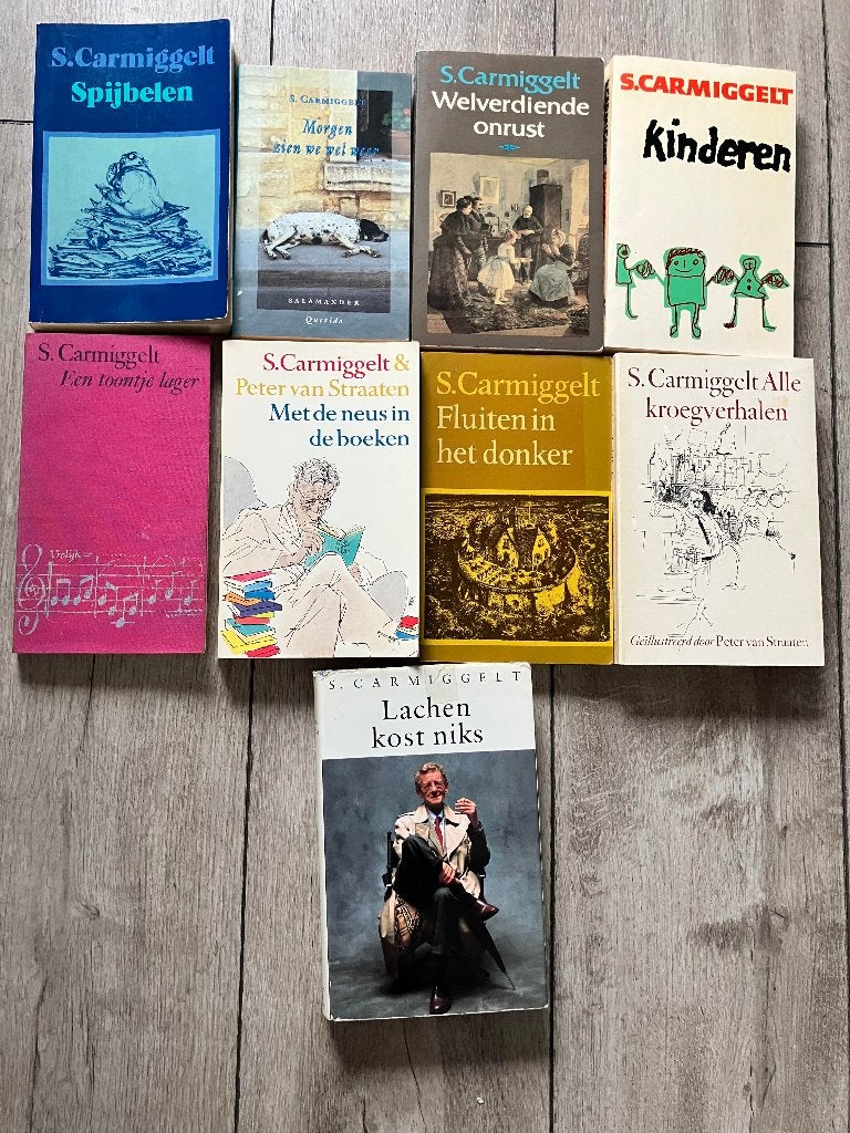 S. Carmiggelt - 9 boeken, Gelezen, Simon Carmiggelt, Ophalen of Verzenden, Nederland