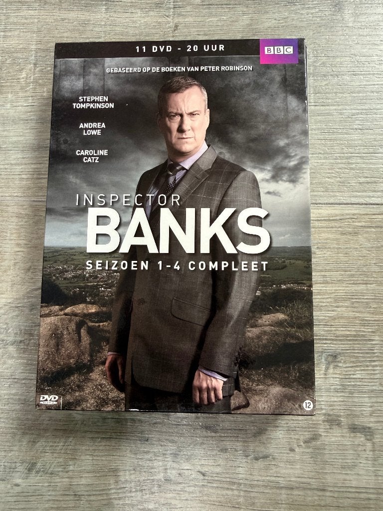 DVD box Inspector BANKS complete serie seizoen 1 - 4, Alle leeftijden, Ophalen of Verzenden, Zo goed als nieuw