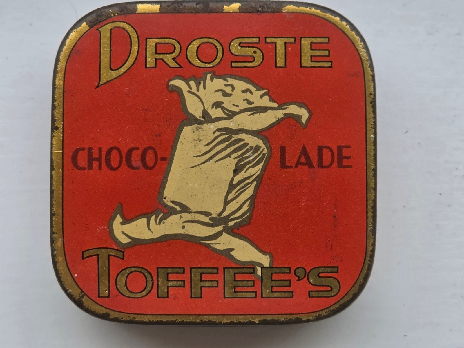 Droste chocolade Toffees blikje, Ophalen of Verzenden, Gebruikt, Overige, Droste