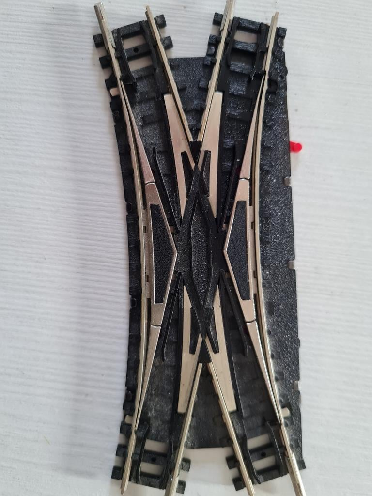 Nette Minitrix kruiswissel 14968, Gebruikt, Gelijkstroom, Trix, Rails