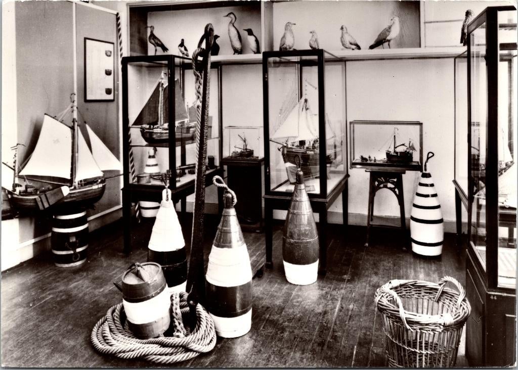 Scheveningen - Zaaltje met bomschuit modellen, Verzenden, 1960 tot 1980, Ongelopen, Zuid-Holland