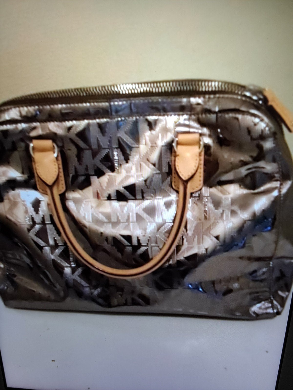 michael kors tas orgineel zilverkleurig, Ophalen of Verzenden, Zo goed als nieuw, Zwart