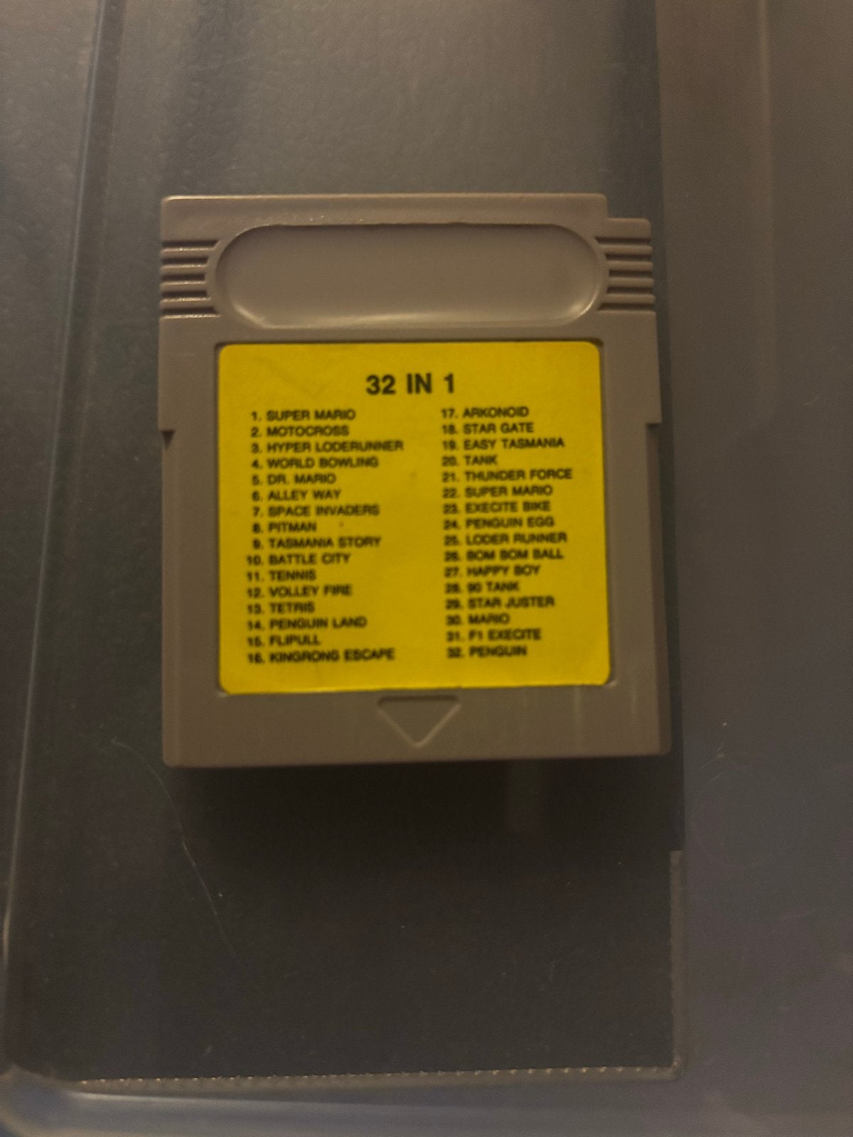 32-in-1 Game Cartridge met Super Mario, Tetris en meer, Ophalen, Gebruikt, Overige genres, 1 speler