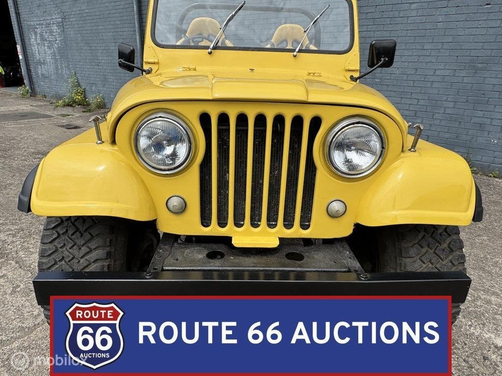 Jeep CJ5 | 1975 | Route 66 Auctions, Auto's, Jeep, Overige carrosserieën, Zwart, Bedrijf