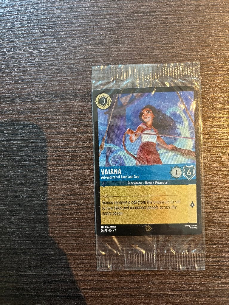 Lorcana kaart Vaiana Adventurer of Land and sea, Ophalen of Verzenden, Zo goed als nieuw
