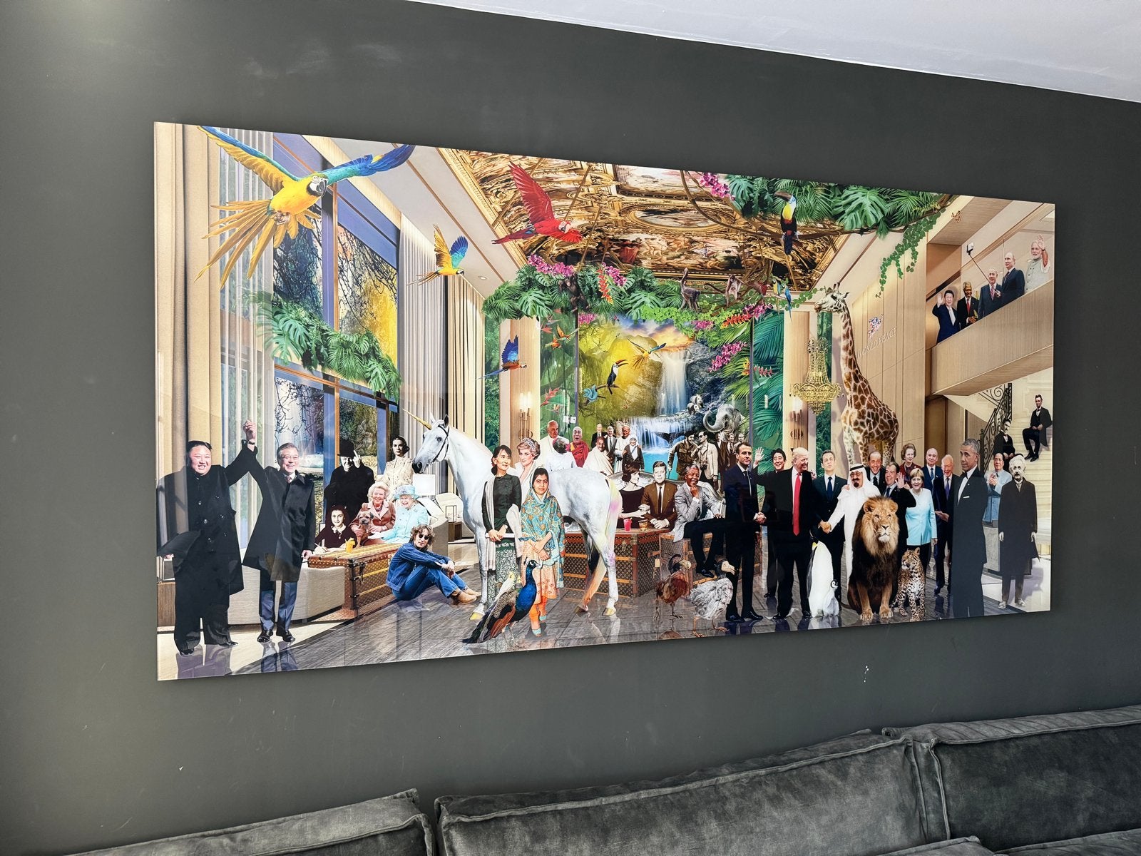 James Chiew “We Are The World” kunstwerk 200 × 100 cm, Ophalen