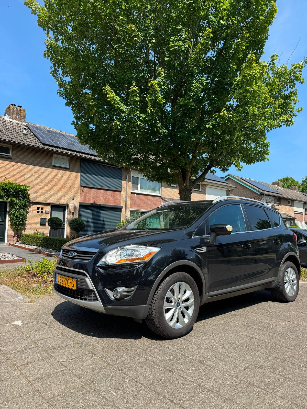 Ford Kuga 2.5 T 200PK AUT 2009 Zwart, Auto's, Ford, Automaat, Zwart, 1553 kg, Vierwielaandrijving