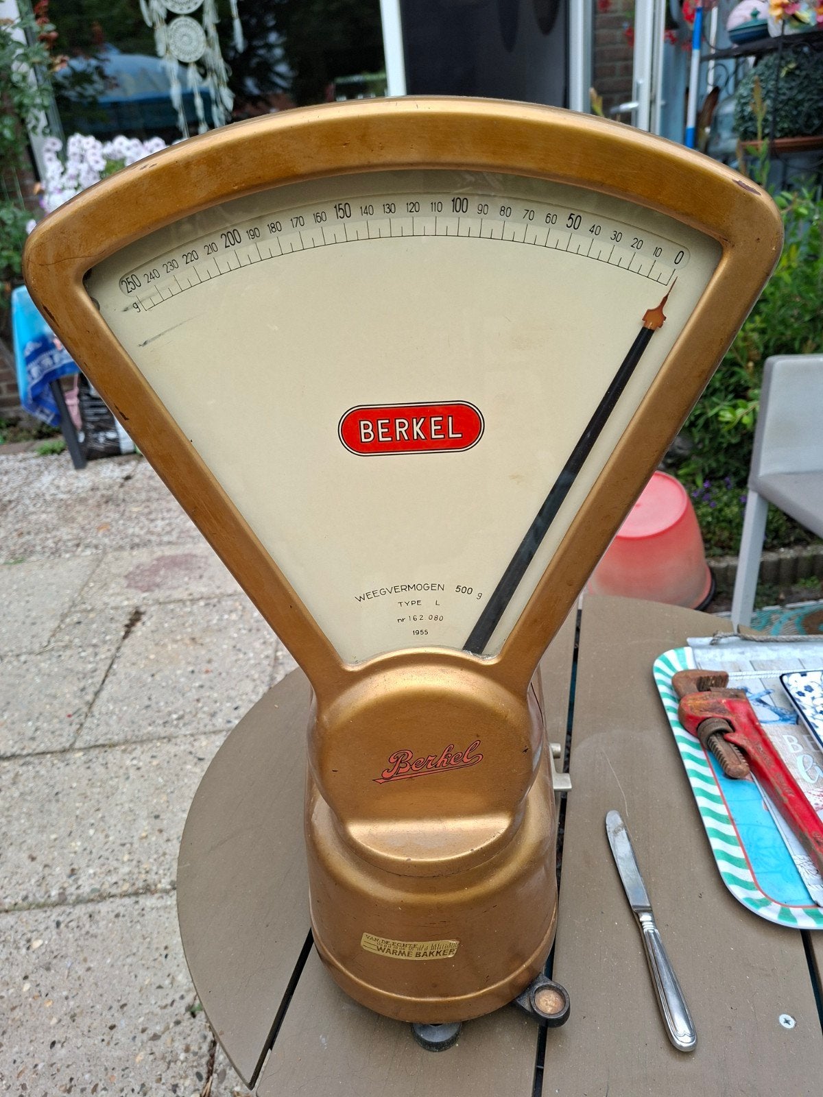 Vintage Berkel Weegschaal - Type L, 500g 20 euro, Ophalen, Gebruikt