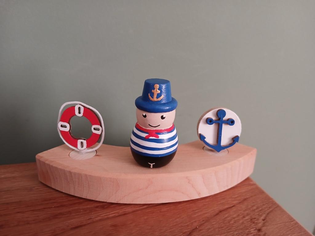 Jaarring steker set matroos, zee, zomer, Ophalen of Verzenden, Nieuw