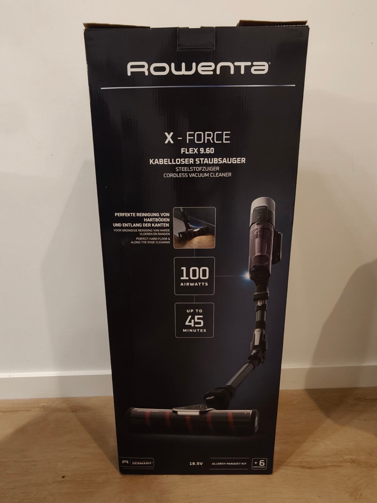 Rowenta X-Force Flex 9.60 Draadloze Steelstofzuiger, Nieuw, Draadloos, Minder dan 1200 watt, Reservoir