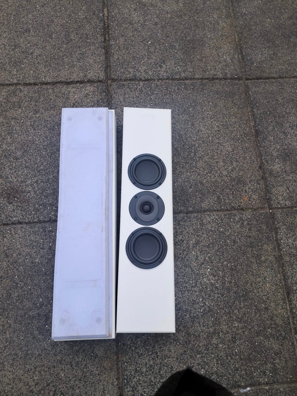 Totem Acoustic Tribe I Luidsprekers - Wit (Paar), Audio, Tv en Foto, Luidsprekers, Ophalen, Gebruikt, 60 tot 120 watt, Overige merken