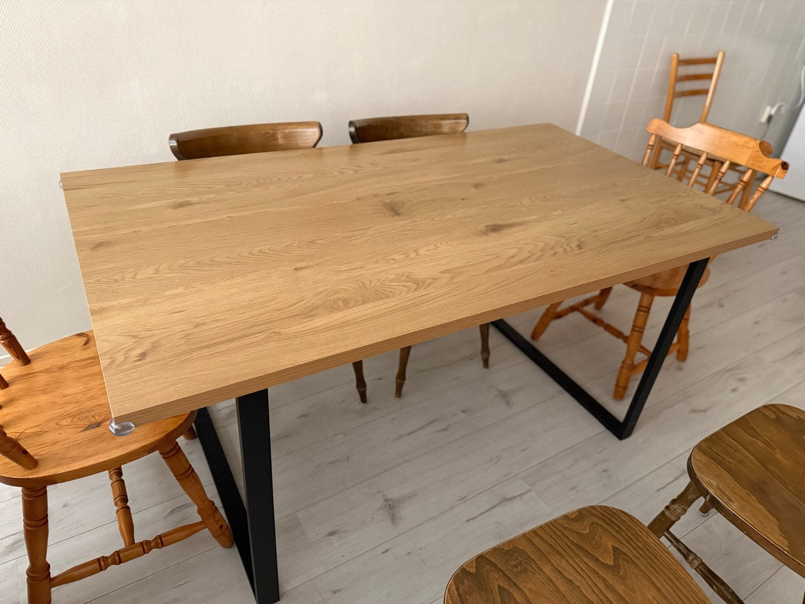 Eettafel, Huis en Inrichting, Ophalen, Gebruikt, Eikenhout, 50 tot 100 cm