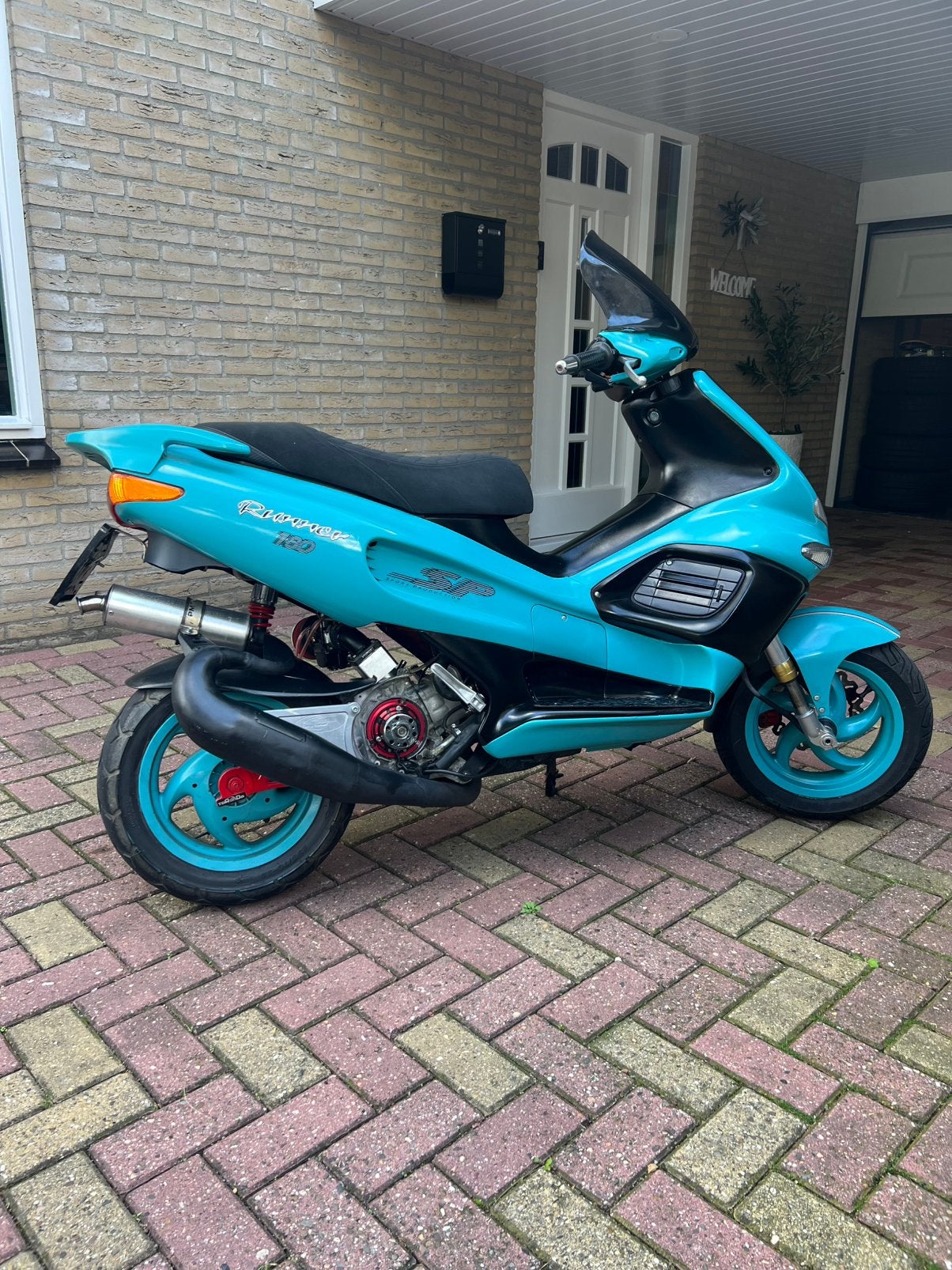 PM84 Performance Uitlaat Piaggio / Gilera 125-180cc 2 Takt, Ophalen of Verzenden, Gebruikt
