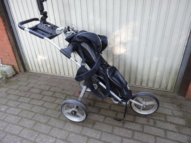 golfset car, tas en stokken, Ophalen, Gebruikt, Set