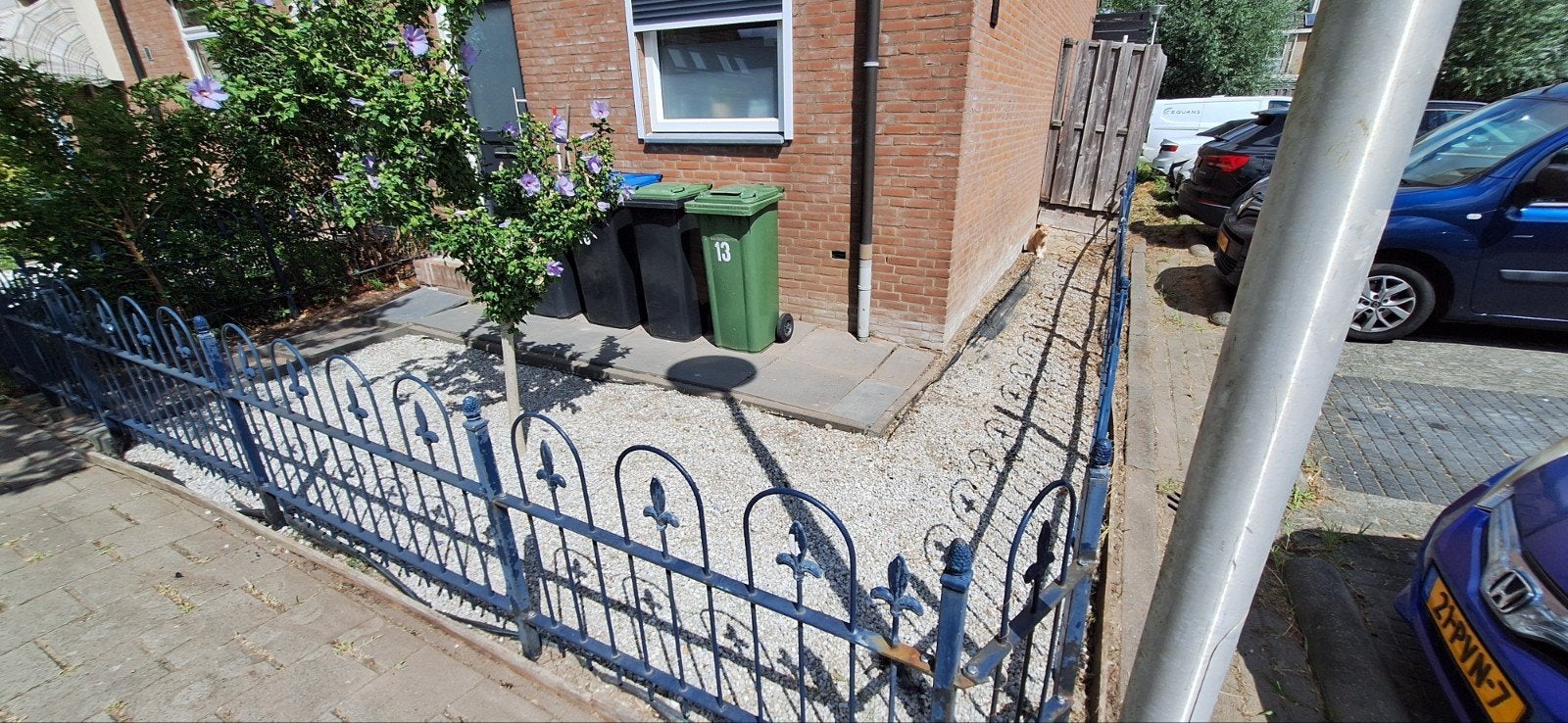 20?meter Chique metalen sierhekwerk met poort (opknapper), Ophalen, Met poort, Gebruikt, Sierhekwerk