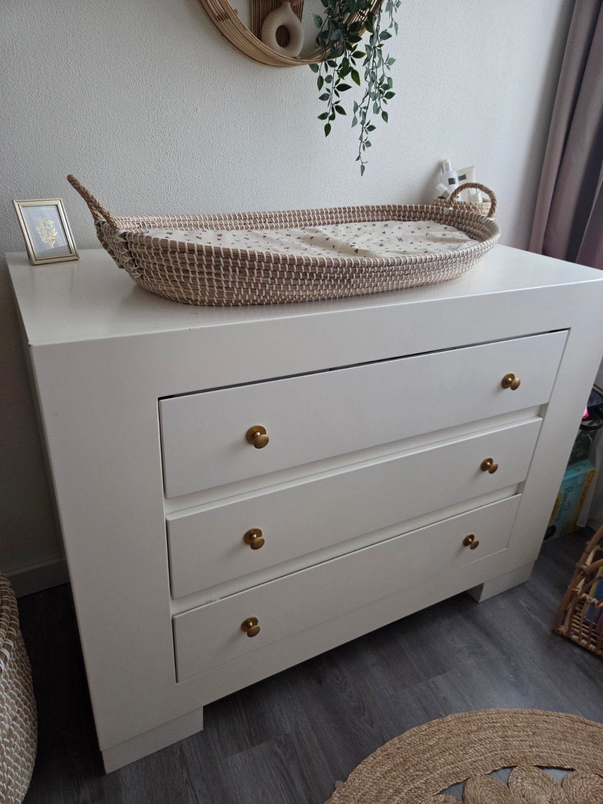 Complete Babykamer: Ledikant, Commode en Kledingkast, Kinderen en Baby's, Kinderkamer | Complete kinderkamers, Ophalen, Gebruikt