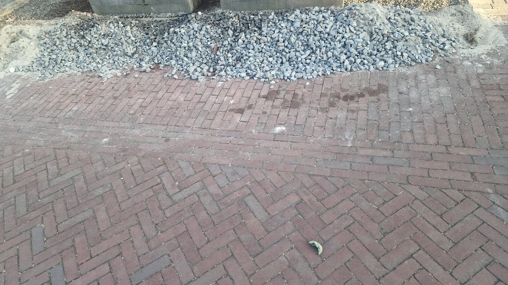 GRATIS  grind fijn en grof, Tuin en Terras, Grind, Keien en Split, Ophalen, Gebruikt, Grijs, Grind
