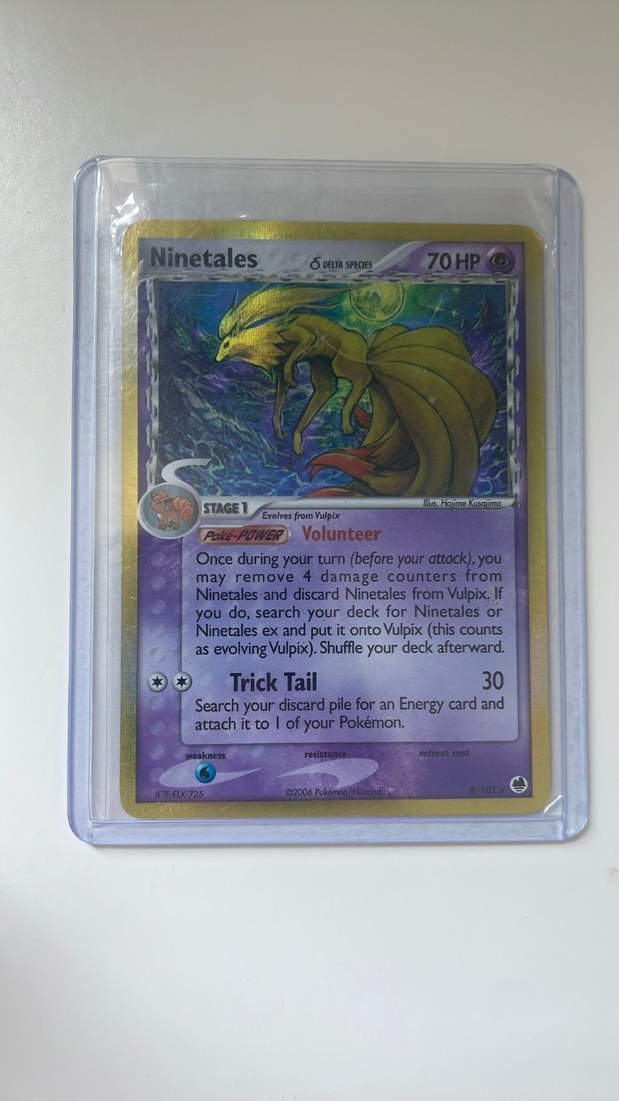Ninetales Delta Species (8/101), Hobby en Vrije tijd, Verzamelkaartspellen | Pokémon, Ophalen of Verzenden, Zo goed als nieuw