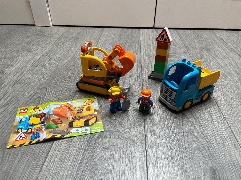Lego Duplo Rupsband graafmachine 10812, Inclusief instructies, Ophalen of Verzenden, Zo goed als nieuw, Duplo